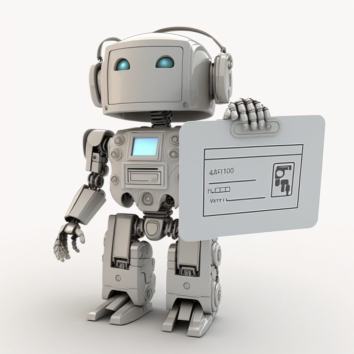 Robot Showing ID